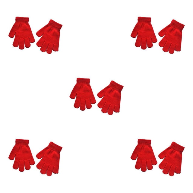 Sonducket 1 par de guantes para niños, guantes para niños, accesorio de ropa para ropa de invierno, rojo Type2 NO2