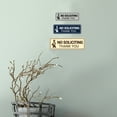 thumbnail image 2 of Standard NO Soliciting Thank You (Salesman) Sign (Brushed Gold) - Small, 2 of 5