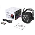 thumbnail image 2 of OPPSK LED Stage Par Light - 70W 7LED RGBWA Stage Light - Sound Activated Auto Play Remote & DMX Control - Uplighting for Events B, 2 of 8