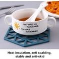 thumbnail image 5 of Tapete hexagonal de silicona para mesa, Protector de silicona resistente al calor, trípode para cocina, posavasos para encimera, 4 Uds., 5 of 5