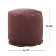 thumbnail image 4 of Shimon Cylinder Pouf Blush Pink Velvet, Versatile Seating for Living Room & Office, Modern Interior Design 16x16x16 Dimension, 4 of 7