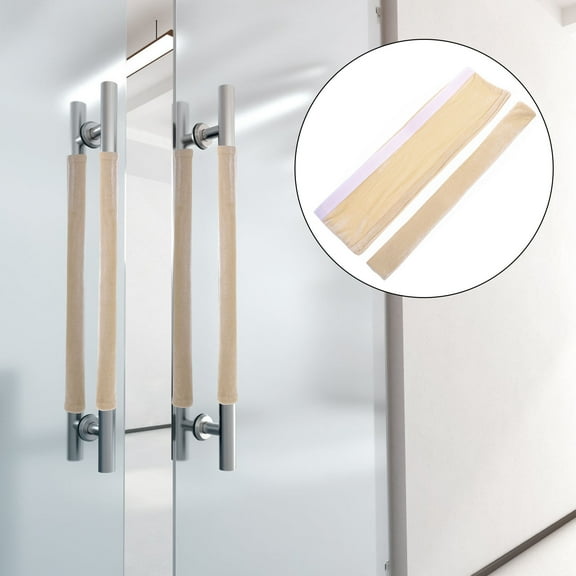 UPOUART Home Decoration 1 Pair Protective Handle Covers Velvet Fabric Refrigerator Door