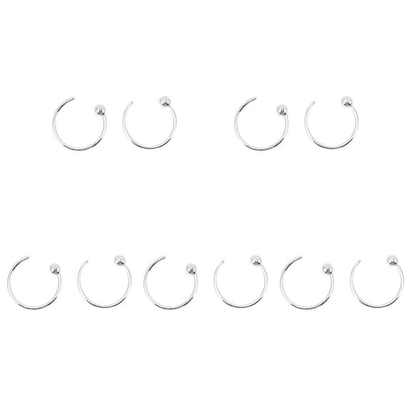 DESIGNICE 5 Pairs Sterling Silver Earrings Hoop Dangle Studs Chic Aretes Para Mujer Women Miss