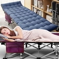 thumbnail image 2 of WLTER Camping Cot for Adults, Folding Sleeping Cot with Mattress, 500 lb Capacity Heavy Duty Outdoor Folding Sleeping Bed, Portable Cot Bed for Camping, Indoor Guest Use, Home & Travel, 2 of 6