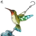 thumbnail image 6 of PULLIMORE Hummingbird Wind Chimes Outdoor, 30" Iron Stained Wind Chimes with 4 Aluminum Tuned Tubes +S Hooks, for Home, Indoor, Window, Garden, Yard (Green Hummingbird), 6 of 9