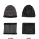 thumbnail image 4 of Gorros/turbantes de mujer Gorro de invierno para niños, gorro con conjunto de bufanda, gorro de punto informal, gorro de punto cálido, gorro con forro polar Ormromra LL-1857-3, 4 of 4