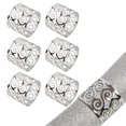 thumbnail image 2 of Juego de 6 anillos para servilletas, servilletero hueco de Metal, anillo para servilleta para Halloween, Navidad, mesa de comedor de boda, 2 of 5