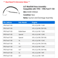 thumbnail image 2 of A/C Manifold Hose Assembly - Compatible with 1994 - 1996 Ford F-150 1995, 2 of 2
