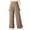 Pale Khaki, variant on SHEWIN Women's Wide Leg Pants Elastic High Waisted Casual Palazzo Straight Trousers Pants with Pockets Spring Summer