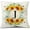 Style J, variant on Monogram Letter F Summer Sunflower Throw Pillow Covers 18x18 Inch, Floral Bee Pillows Covers Decorative Family Last Name Initial Throw Pillowcase Decor for Couch Sofa