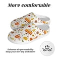 thumbnail image 6 of Goofa Autumn Print Womens Mens Cotton Lightweight House Slippers , Washable Home Slippers,Indoor Comfy Bedroom Cozy Slippers-40/41, 6 of 7