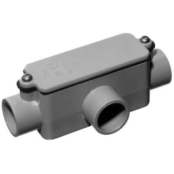 Carlon E983H-CAR Conduit Body, PVC, Gray