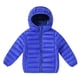 thumbnail image 2 of Parkas de manga larga para niños, de invierno, de color liso, con capucha ligera y fina, informales, deportivas, cálidas y gruesas, de poliéster., 2 of 3