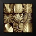 thumbnail image 2 of Kelly, Caroline 15x15 Black Modern Framed Museum Art Print Titled - Tropical Leaves II, 2 of 5