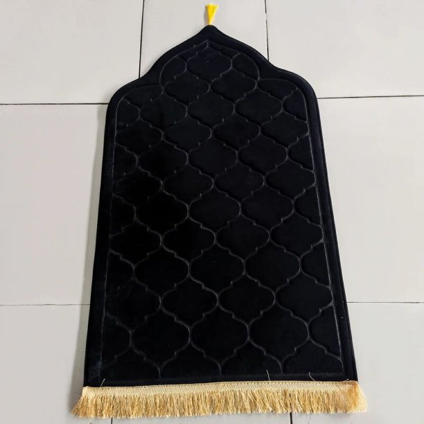 Estera de oración musulmana para niños y adultos, esterilla de oración islámica, forma triangular, Salat musulmán Eid Ramadán