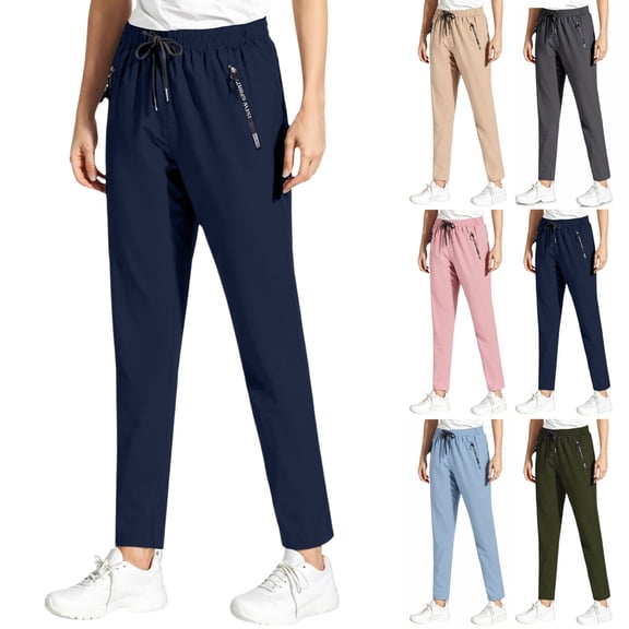HAJWOH Upgrade Comfy Pants Fit for Women Over 50-Stretch Active Pant, Women's Ultra Stretch Breathable Casual Pants