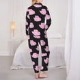 thumbnail image 3 of Pajama Sets for Women 2 Pcs, Cowboy Hat Button Down Long Sleeve Sleepwear Lounge PJ Sets, 3 of 6