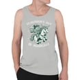thumbnail image 2 of St. Patricks Day is Magical Leprechaun Riding a Unicorn Men's Tank Top, 2 of 3