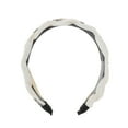 thumbnail image 4 of Unique Bargains 1 Pc Cute Twists Gypsophila Headbands for Women White, 4 of 6