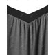 thumbnail image 3 of Camiseta de Talla Grande de Encaje de Ganchillo Irregular Rosegal  Mangas largas de talla grande, 3 of 5