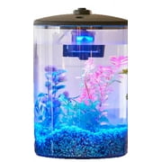 Aqua Culture 3-Gallon 360 View Aquarium Kit with LED Lighting and Filtration