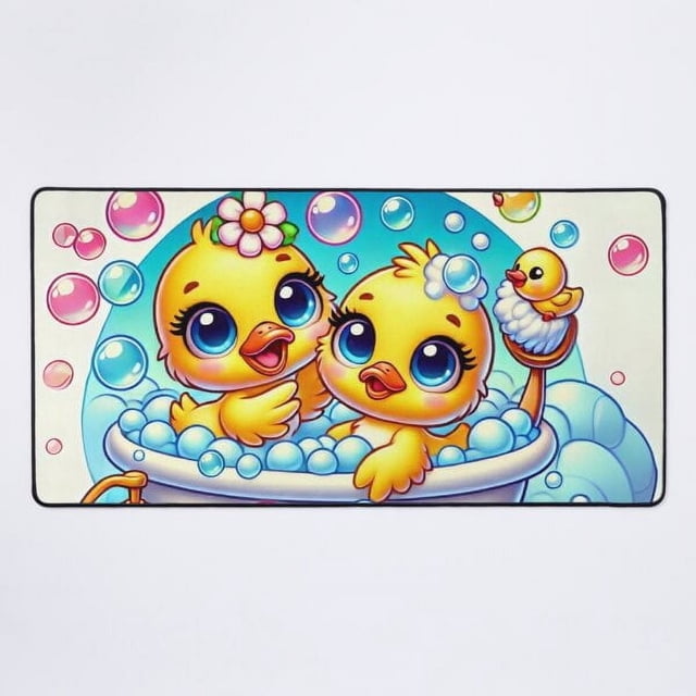 NUEVA alfombrilla de escritorio Bubble Bath Ducklings Delight