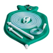 SoulGenie NaturoFlo Superior Enema Bag Kit - 2 Quart Fountain Open Top - Green