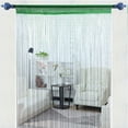 thumbnail image 4 of PiccoCasa Decorative String Curtain Fringe Panel, 39" x 79" Dark Green, 4 of 6
