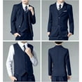thumbnail image 5 of Lycody Boys Suits Black Suit for Boy Slim Fit Formal Toddler Kids 7Pcs Vest Dress Pants Blazer, 5 of 7