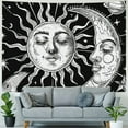 thumbnail image 4 of Shiartex Wall Tapestry Black and White - Aesthetic Tapestry Wall Hanging Moon Tapestry as Wall Art for Bedroom, Living Room, Dorm Decor Multi Size Painting, 4 of 6