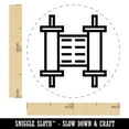 thumbnail image 2 of Torah Scroll Jewish Symbol Israel Self-Inking Rubber Stamp Ink Stamper - Yellow Ink - Medium 1 Inch, 2 of 7