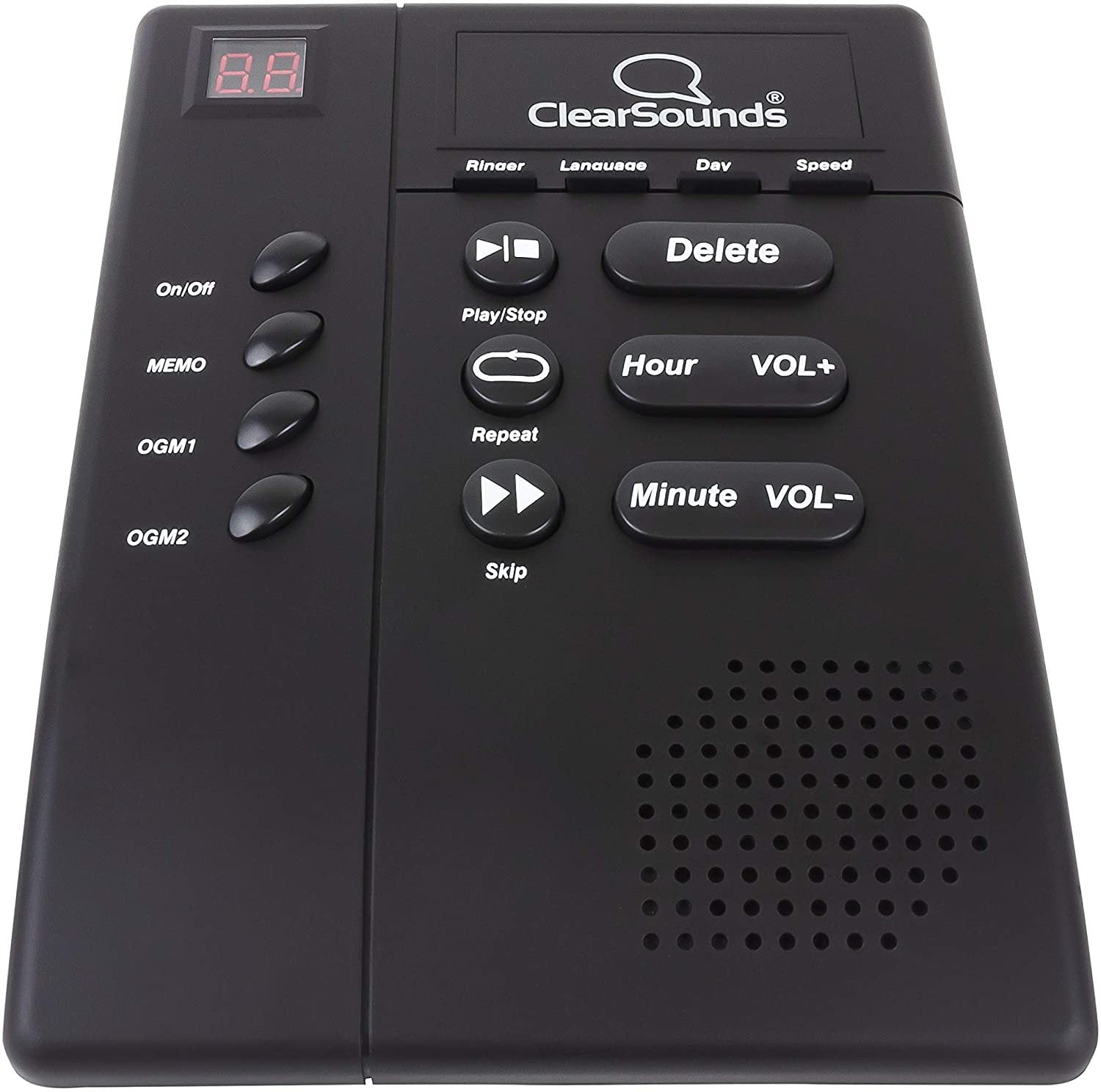 ClearSounds ANS3000 Amplified Answering Machine for Analog Telephones