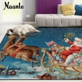 thumbnail image 3 of FREEAM Christmas Santa Clause Area Rug 2'x3', Winter Holiday Polyester Area Rug Mat for Living Dining Dorm Room Bedroom Home Decorative, 3 of 6