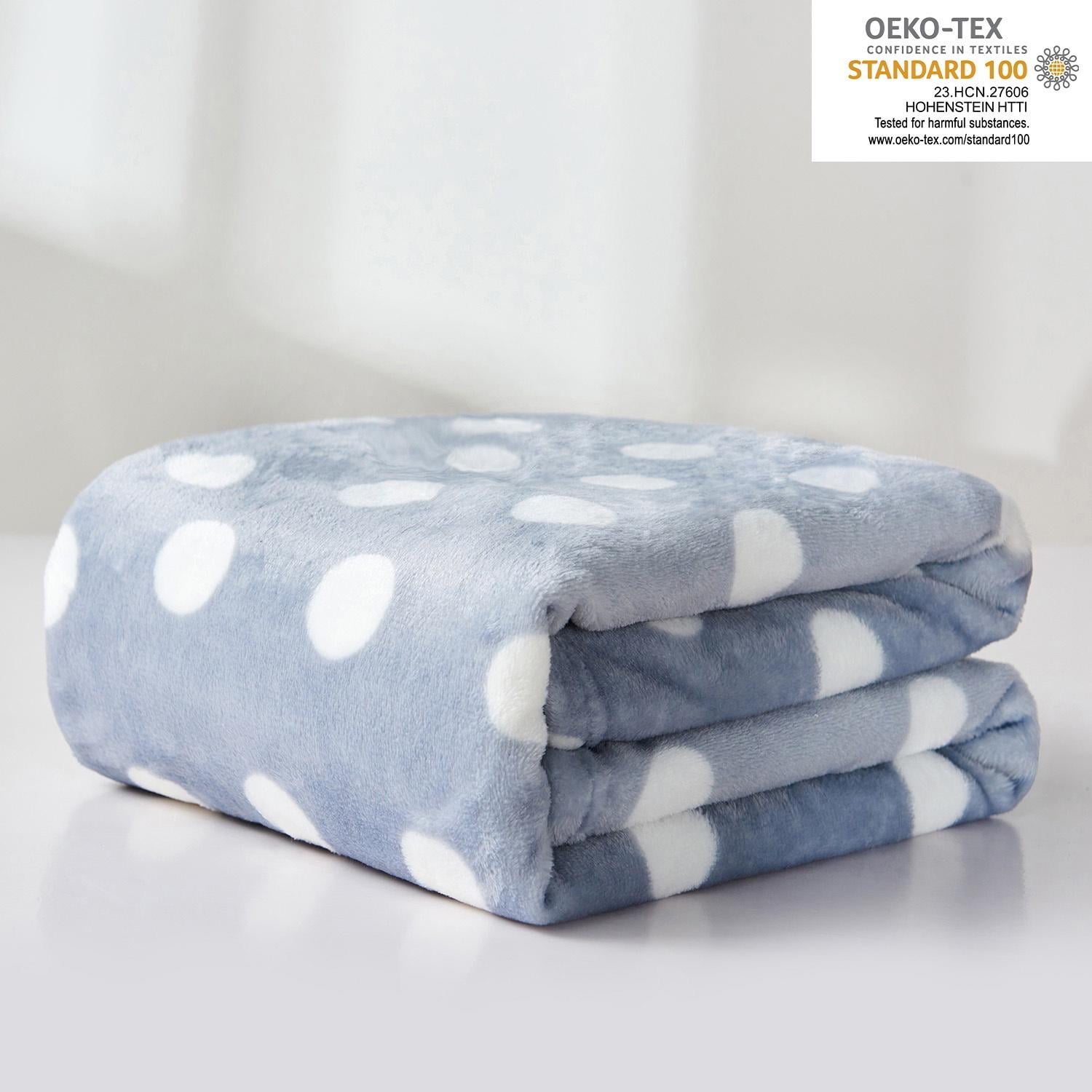 HAOK Soft Warm Plush Fleece Flannel Throw Blanket,Print Throw 50" x 60"