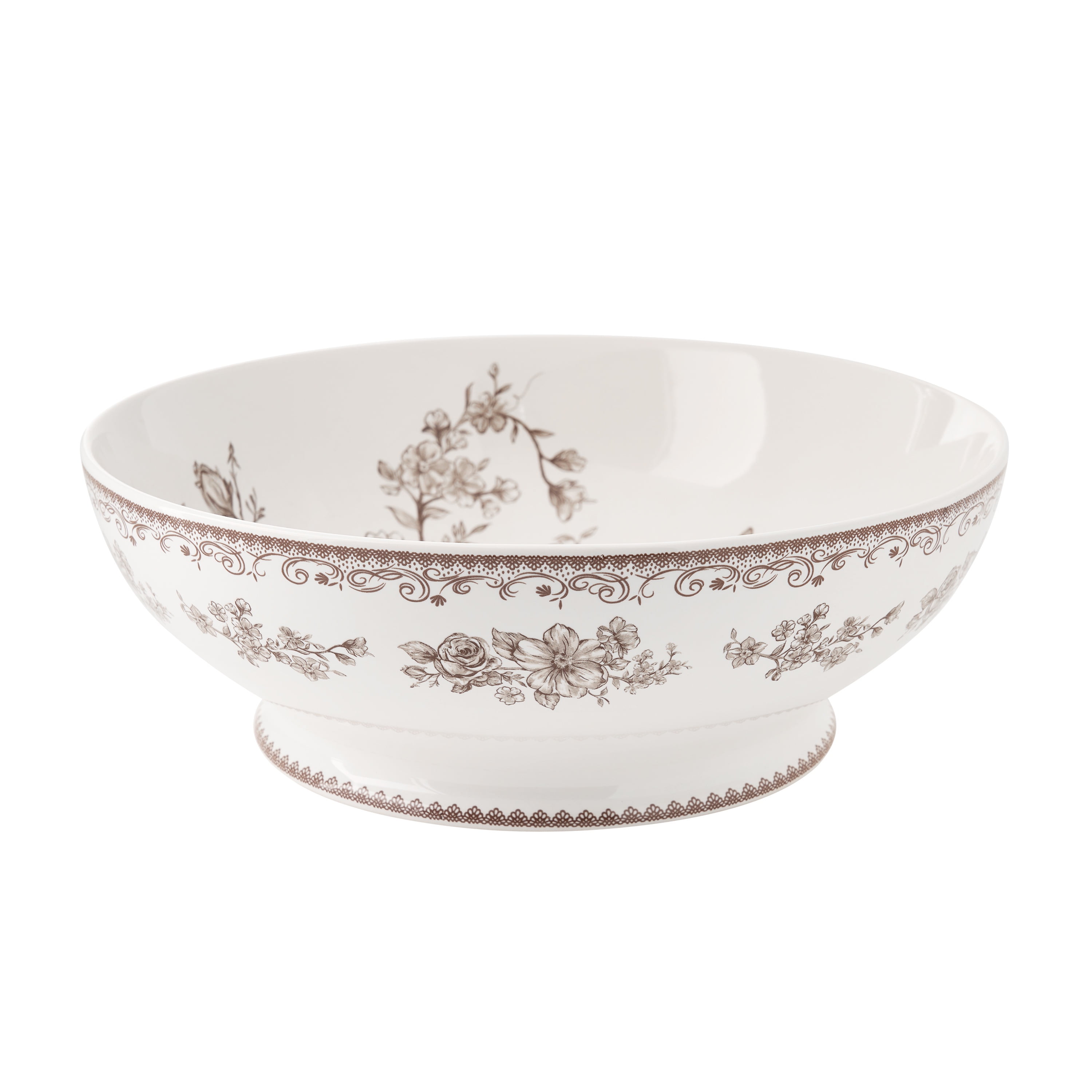 The Pioneer Woman Agatha Stoneware 11-inch Serving Bowl, Brown