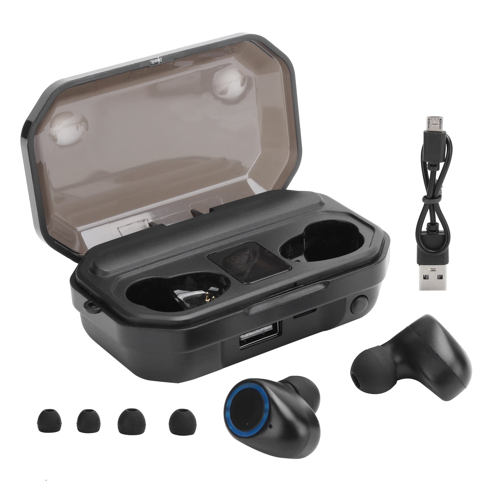 M12 InEar Bluetooth 5.0 Earphone Digital Display True Wireless Headphone Touch Control