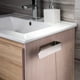 thumbnail image 4 of Toallero autoadhesivo de acero inoxidable para baño., 4 of 5