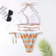 thumbnail image 4 of Gibobby Conjunto de Bikini Traje de baño Split Up Push Bikini Bandage Set Traje de baño de dos piezas Mujer Traje de baño Ropa de playa Traje de baño Spl(Naranja,M), 4 of 5
