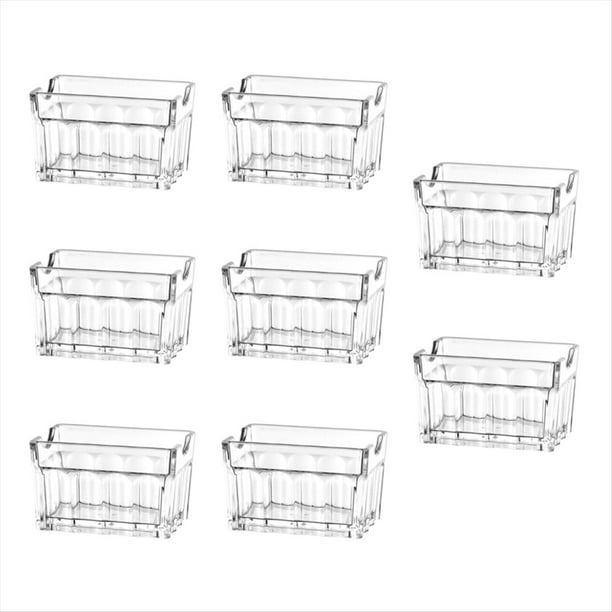 8 Soportes Acrílicos para Paquetes de Azúcar, Bolsa de Azúcar, Contenedor de Almacenamiento, Bolsitas de Exhibición para Platos, Cuenco para Pañuelos