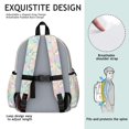 thumbnail image 5 of Unicorn and Star Pink Pattern Cute School Backpack with Padded Back and Adjustable Shoulder Straps 13.4"x11"x4.7", 5 of 5