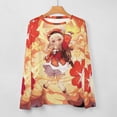 thumbnail image 5 of Genshin Impact Women's Pajama Top 3D Digital Print Sleepwear Trendy Crewneck Pullovers Long Sleeve Shirts 5XL, 5 of 8