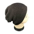 thumbnail image 1 of Bonnet Homme Couleur Unie Rayé Automne Hiver Sans Bord Bonnet pour l'Extérieur, 1 of 9