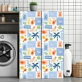 thumbnail image 3 of Peel and Stick Wallpaper Contact Paper Tropical lobster summer Italy vacation mood Retro palm trees sardines Self Adhesive and Removable 24in x 118in, 3 of 8