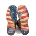 thumbnail image 2 of Men's Tin Haul USA 1776-2026 Boots with 250 Years Of Freedom Sole Handcrafted Square Toe Brown, 2 of 3
