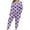 Purple, variant on Tnhcen Women’s Soft Stylish Pajamas Set Plus Size Loose Comfortable Long Sleeve Printed Top Pants Lounge Wear Homewear Set XL-5XL