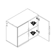 Prepac HangUps 30 Upper Wooden Garage Storage Cabinet in Black