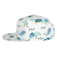thumbnail image 3 of Haiem Sea Turtle Classic Snapback Cap Flat Bill Hat Baseball Cap Adjustable Size Cotton Dad Hat, 3 of 9