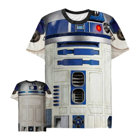 Star Wars Men's R2-D2 Droid Costume All-Over Print T-Shirt