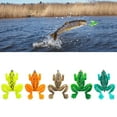 thumbnail image 2 of Necvior 4Pcs Fishing Soft Artificial Lures Large Feet Frogs Lures Double Propellers Legs, 2 of 19