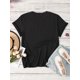 thumbnail image 2 of 1pc Women'S Floral Graphic T-Shirt - Polyester Crew Neck Casual Top with "Let Kindness Bloom" Print for Spring/Summer/Fall - Short Sleeve Regular Length Knit Fabric Shirt, 2 of 6